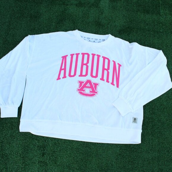 🩷Auburn Tigers Press Box "Augusta" Long Sleeve Oversized Crew - Picture 1 of 5